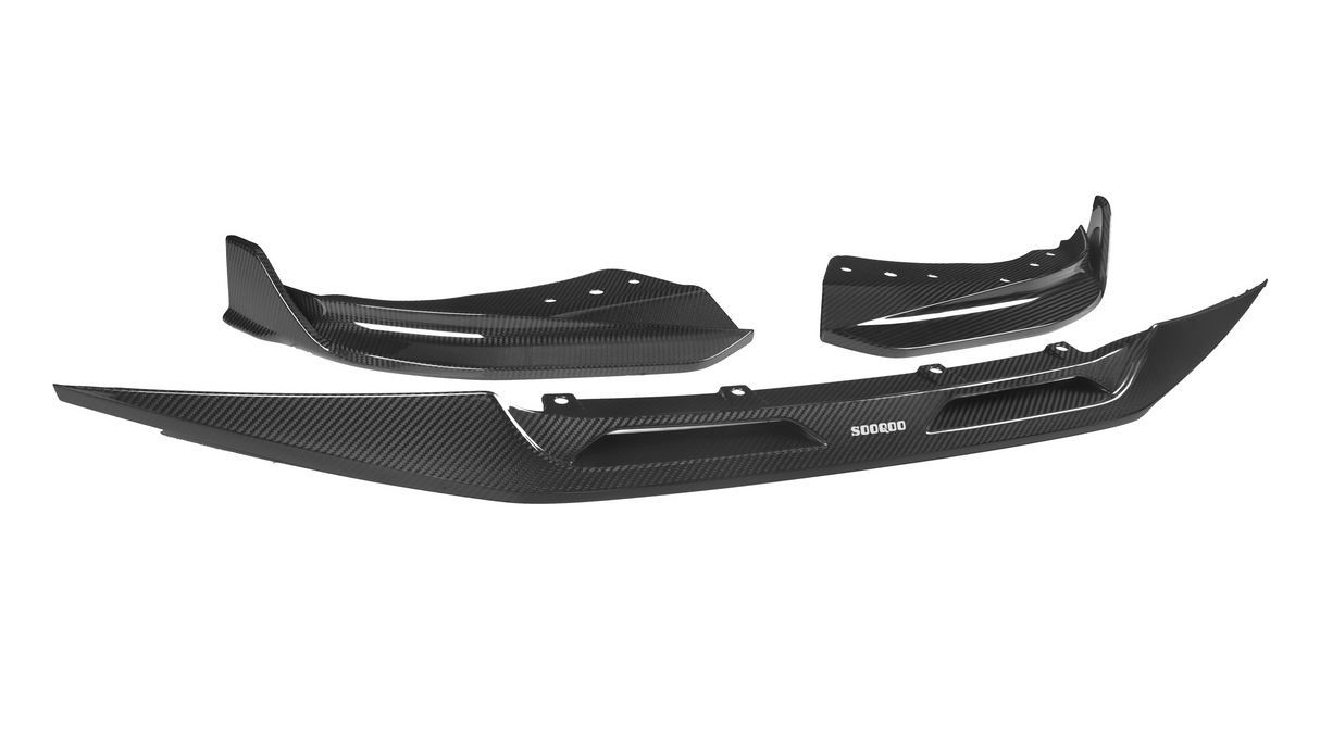 4 Series - G22: Dry Carbon Fibre SOOQOO Style Front Lip Splitter 20-24