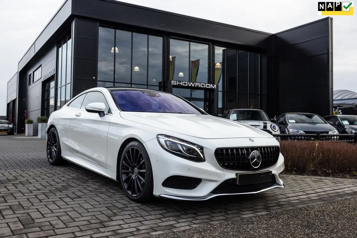 S Class - W217 Coupe Pre-Facelift: Gloss Black Panamericana GT Grill 15-17