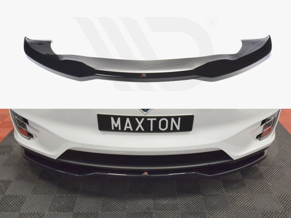 Model X: Gloss Black Maxton Front Splitter V2 15+