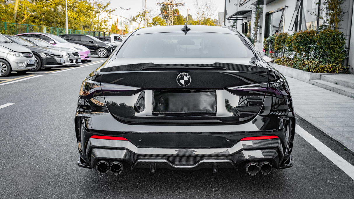 4 Series - G22: Dry Carbon Fibre SOOQOO Style Rear Bumper Diffuser 20+