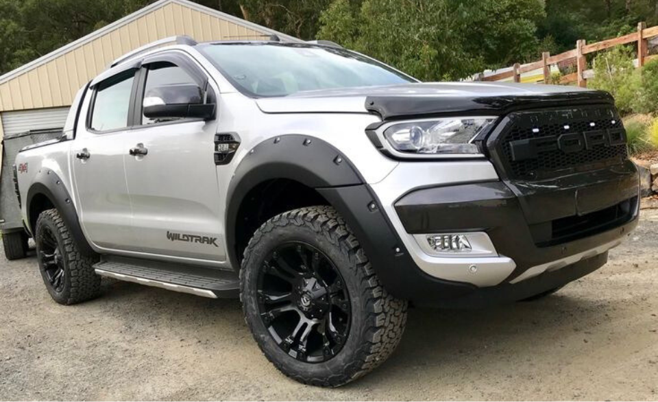 Ford Ranger - T7: Matte Black Raptor Style Fender Flare 15-17