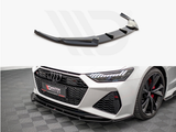 RS7 - C8: Gloss Black Maxton Front Splitter 19+