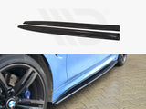 M4 - F82: Gloss Black Maxton Side Skirts V1 14-20