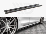 Model S: Gloss Black Maxton Side Skirts 16-20