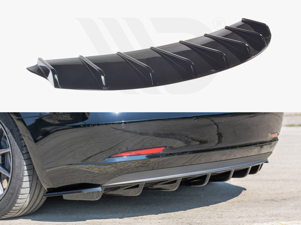 Model 3: Gloss Black Maxton Rear Diffuser V1 17-23