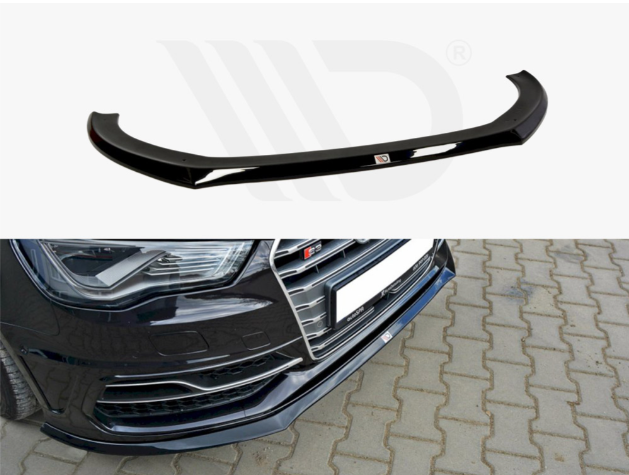 A3 - 8V Pre-Facelift: Gloss Black Maxton Front Splitter 13-16