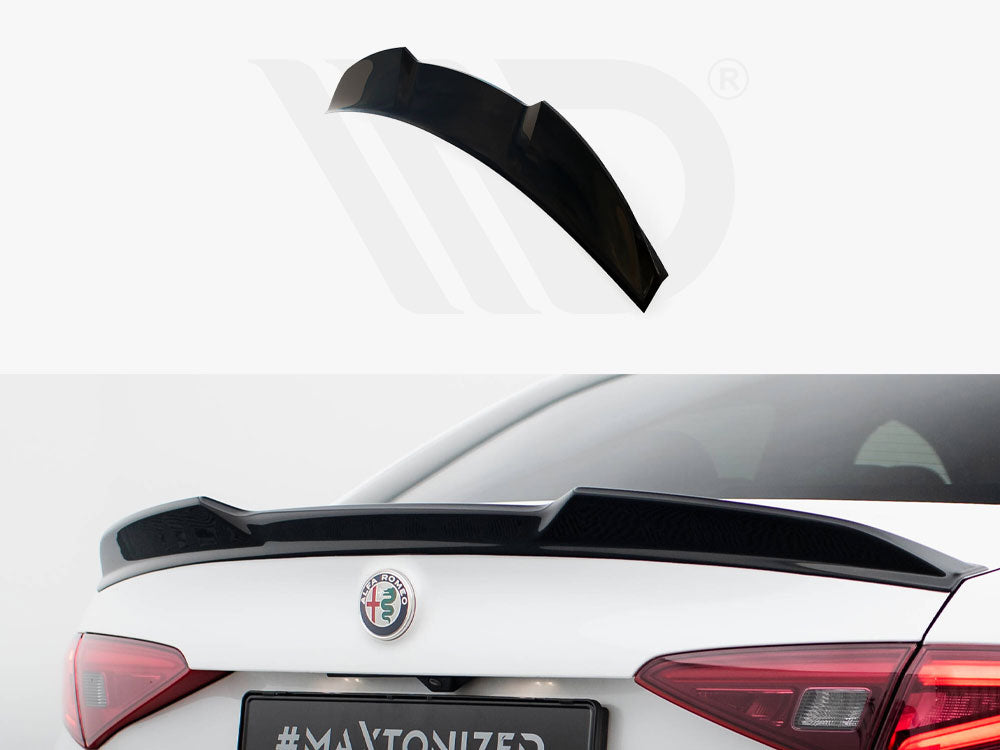 Giulia - Quadrifoglio: Gloss Black Maxton 3D Spoiler 16+