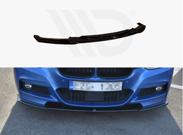 3 Series - F30/F31: Gloss Black Maxton Front Splitter 12-18