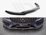 C Class - W205 Pre-Facelift: Gloss Black Maxton Splitter V1 14-18