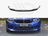 M5 - F90: Gloss Black Maxton Front Splitter V1 17-20