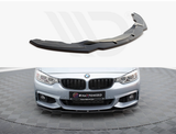 4 Series - F32/F33/F36: Gloss Black Maxton Front Splitter 14-20