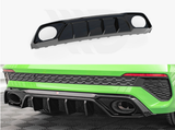 RS3 - 8Y: Gloss Black Maxton Rear Diffuser 20+