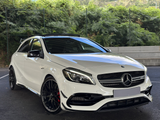 A Class - W176 Facelift: Gloss Black Front Aero Kit 16-18