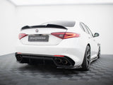 Giulia - Quadrifoglio: Gloss Black Maxton Rear Side Splitters 16+