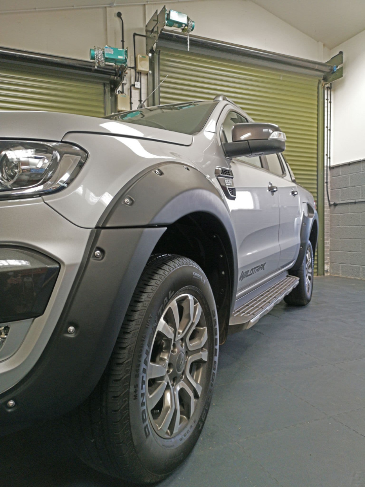 Ford Ranger - T7: Matte Black Raptor Style Fender Flare 15-17