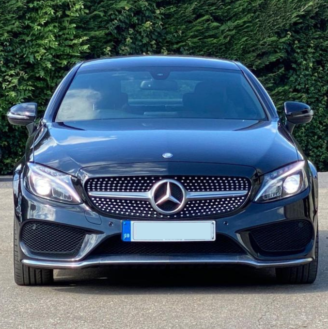 C Class - W205/C205 Pre-Facelift: Chrome Diamond Style Grill 14-18