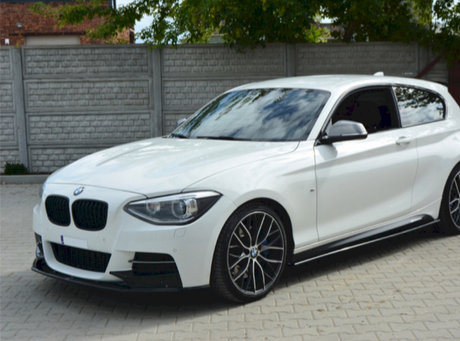 1 Series - F20/F21 Pre-Facelift: Gloss Black Maxton Front Splitter 11-15