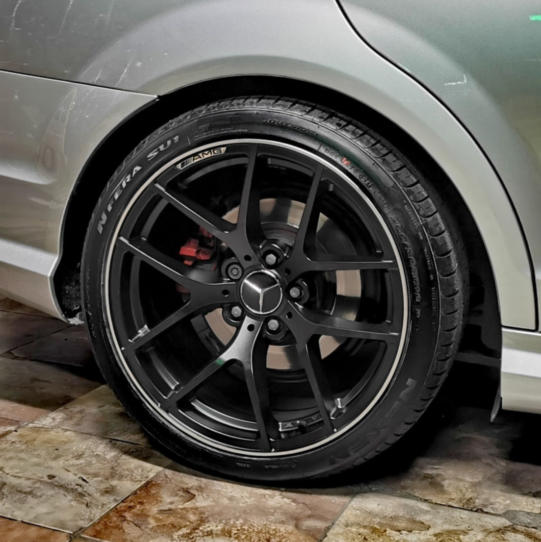 C Class - W204/S204: 19" Matt Black AMG Style Alloy Wheels 07-13