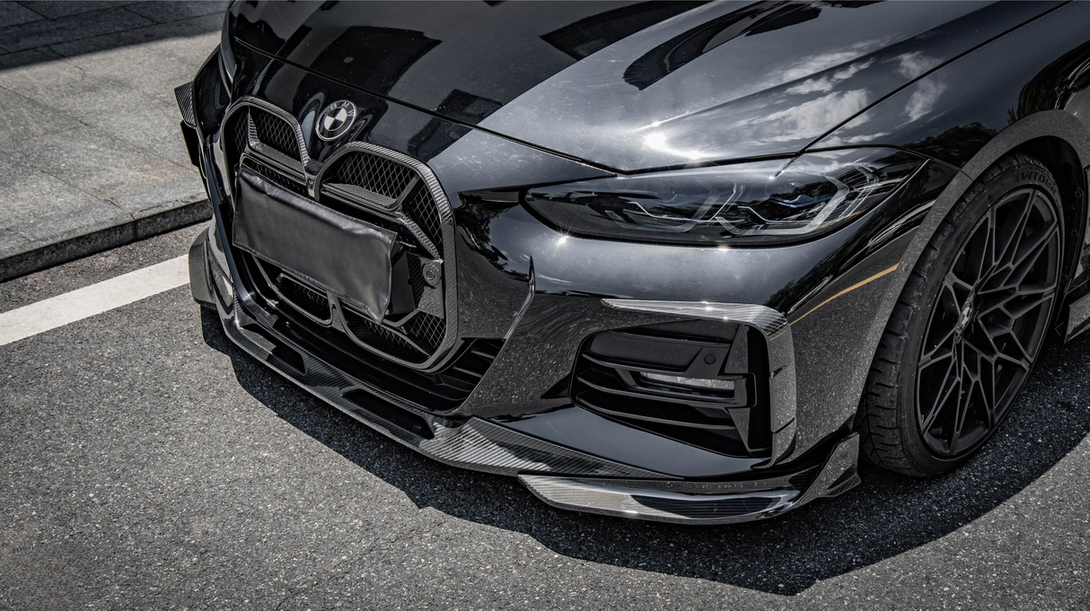 4 Series - G22: Dry Carbon Fibre SOOQOO Style Front Lip Splitter 20-24