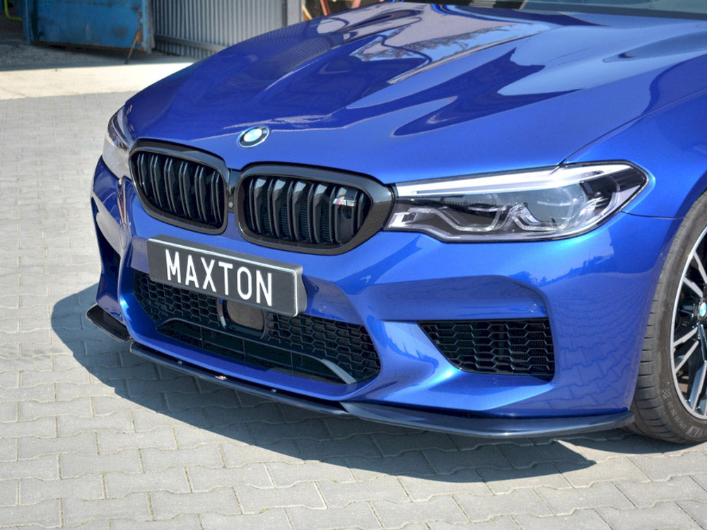 M5 - F90: Gloss Black Maxton Front Splitter V2 17-20