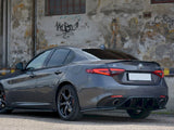 Giulia - Veloce: Gloss Black Maxton Rear Side Splitters 15-19