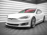 Model S: Gloss Black Maxton Front Splitter V1 16-20