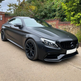 C63 - W205/C205 Pre-Facelift: Gloss Black Panamericana GT Grill 15-18