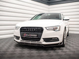 A5 - 8T Facelift: Gloss Black Maxton Front Splitter V2 11-16