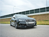 A3 - 8V/8VS Facelift: Gloss Black Maxton Front Splitter 16-20