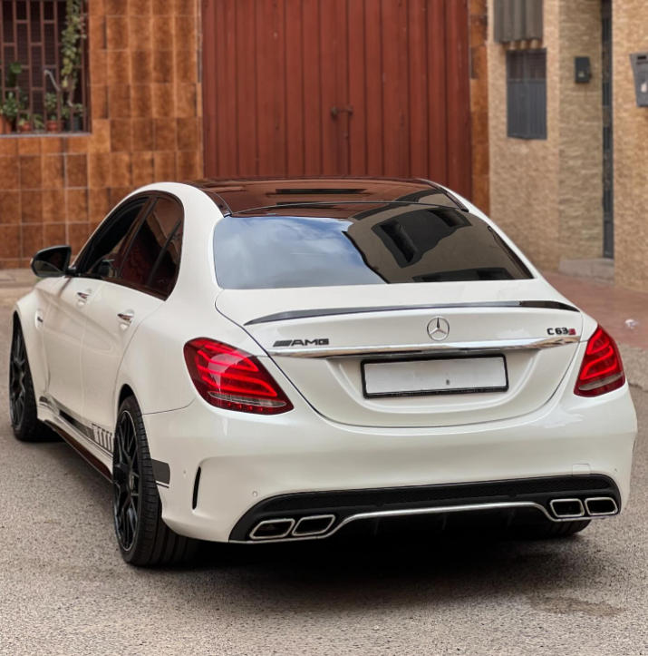 C Class - W205: Gloss Black AMG Style Spoiler 14-20