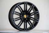 Cayenne - E1/E2/E3: 21" Matt Black Turbo Style Alloy Wheels