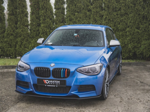 1 Series - F20/F21 Pre-Facelift: Gloss Black Maxton Front Splitter 11-15