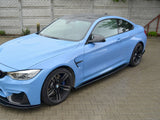 M4 - F82: Gloss Black Maxton Side Skirts V1 14-20