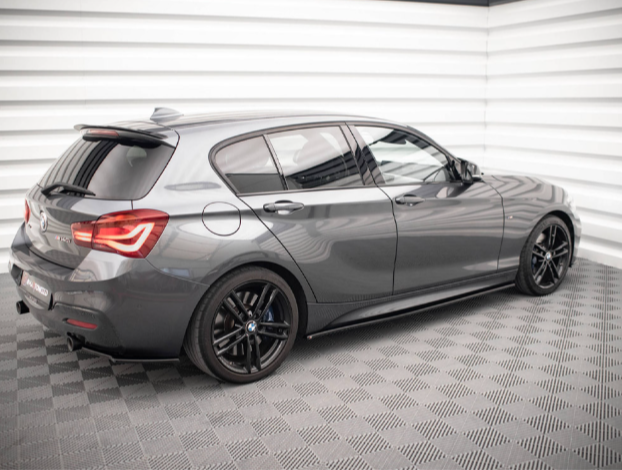 1 Series - F20: Gloss Black Maxton Side Skirts 11-19