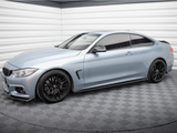 4 Series - F32/F33/F36: Gloss Black Maxton Side Skirts 14-20