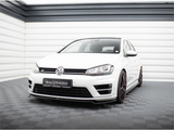 Golf R - MK7: Gloss Black Maxton Front Splitter V2 13-16