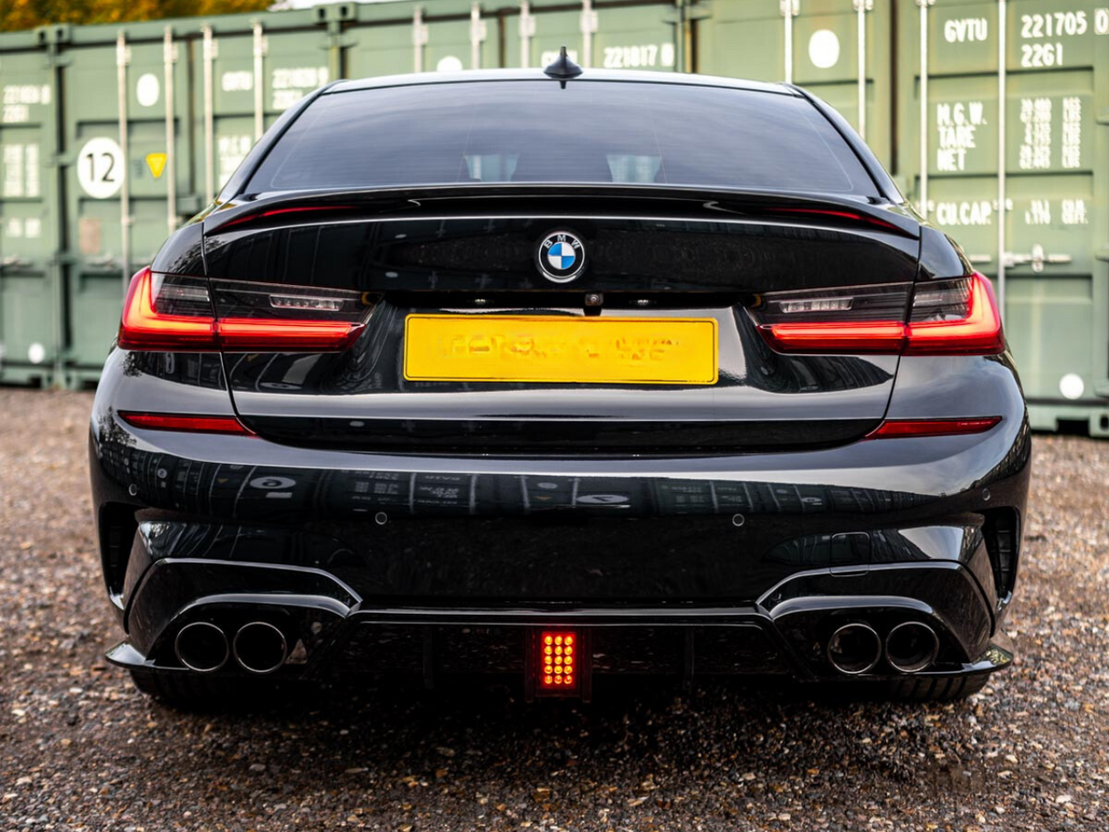 3 Series - G20: Gloss Black Competition Style LED Diffuser & Exhaust Tips 20+