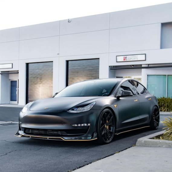 Tesla Model 3: Gloss Black Wing Mirror Covers 19-21