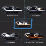 Golf - MK7: Silver-Line Dynamic LED Headlights 13-16