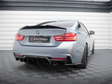 4 Series - F32/F33/F36: Gloss Black Maxton Dual Exhaust Diffuser 14-20