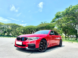 5 Series - G30 Pre-Facelift: Gloss Black Performance Style Splitter 17-20