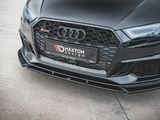 RS3 - 8V/8VS Facelift: Gloss Black Maxton Front Splitter 17-20