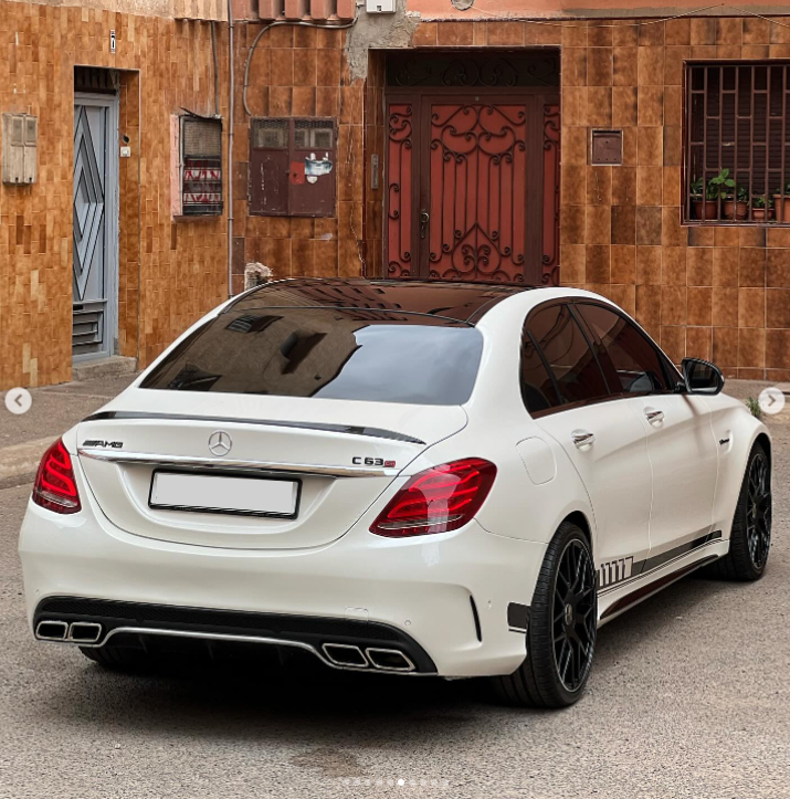 C Class - W205: Gloss Black AMG Style Spoiler 14-20