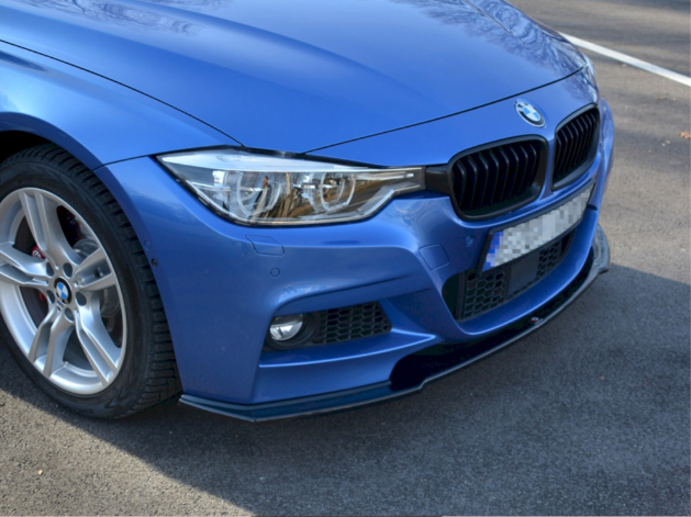 3 Series - F30/F31: Gloss Black Maxton Front Splitter 12-18