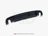 A5 - 8T Facelift: Gloss Black Maxton Dual Exhaust Rear Diffuser 11-16