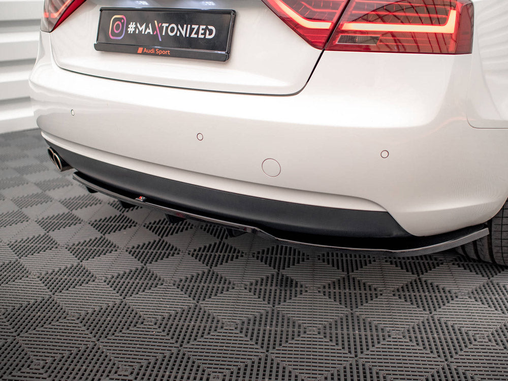 A5 - 8T Facelift: Gloss Black Maxton Rear Diffuser 11-16