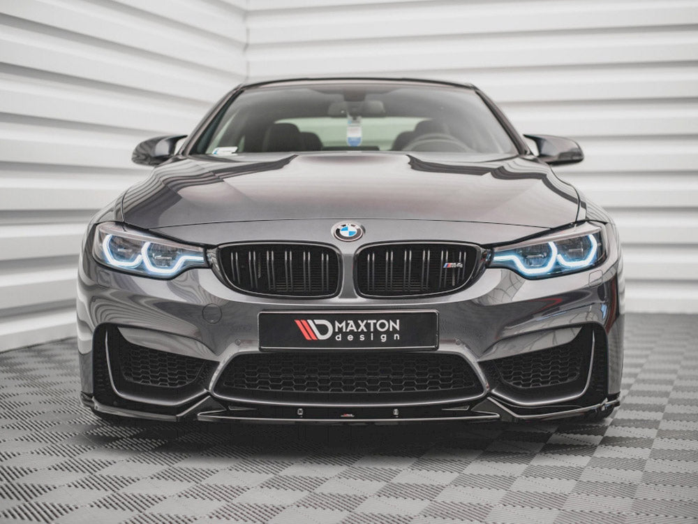 M4 - F82: Gloss Black Maxton Front Splitter 14+