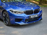 M5 - F90: Gloss Black Maxton Front Splitter V1 17-20