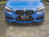 1 Series - F20/F21 Pre-Facelift: Gloss Black Maxton Front Splitter 11-15