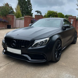 C63 - W205/C205 Pre-Facelift: Gloss Black Panamericana GT Grill 15-18